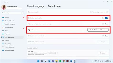 Add, remove, or change time zones .